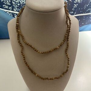 Brown beaded necklace